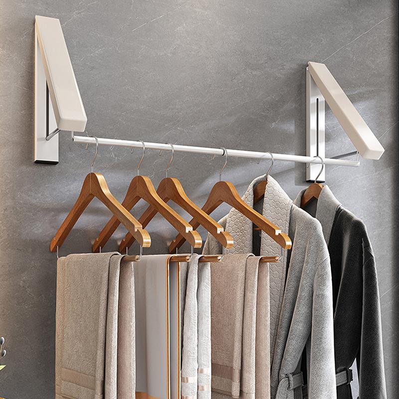 Wall Anchor Plastic - Folding Wall Mounted Clothes Hanger Space
