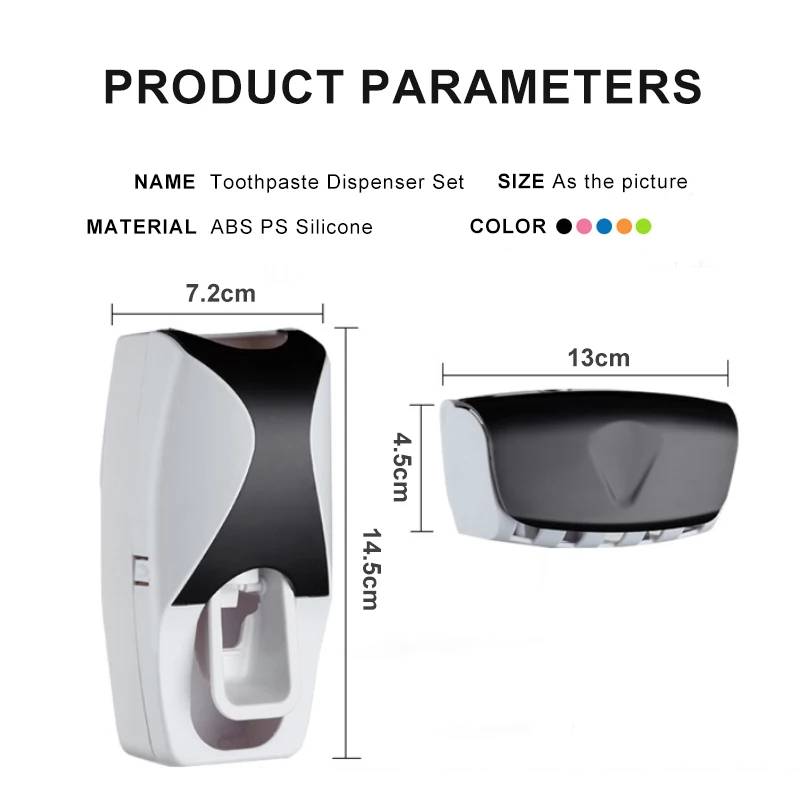 Automatic Toothpaste Dispenser - Wall Anchor Plastic 评论和价格