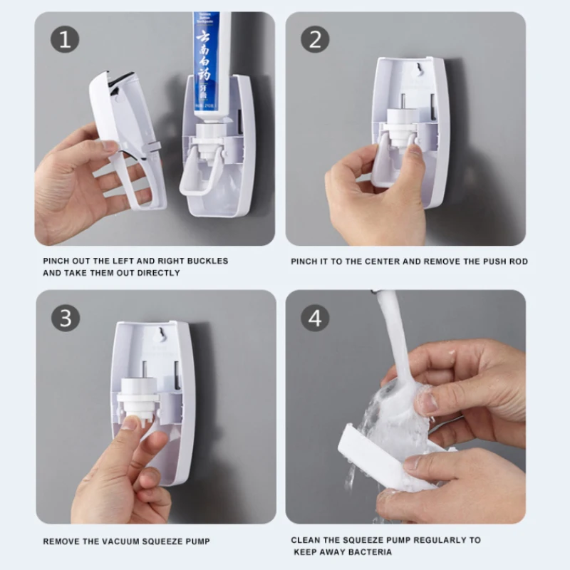 Automatic Toothpaste Dispenser - Wall Anchor Plastic 评论和价格