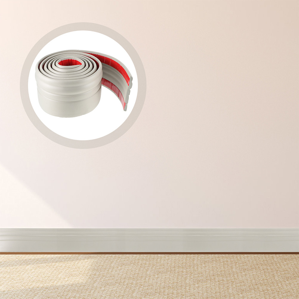 1 Roll Self-Adhesive TV Backgr - Baseboard Molding Trim 评论和价格