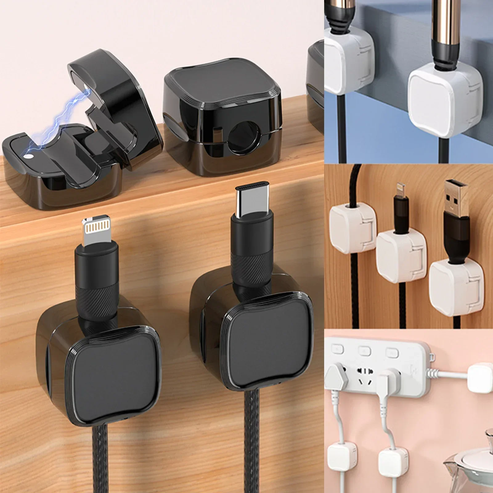 6/12/24PCS Magnetic Cable Orga - Wall Anchor Plastic 评论和价格