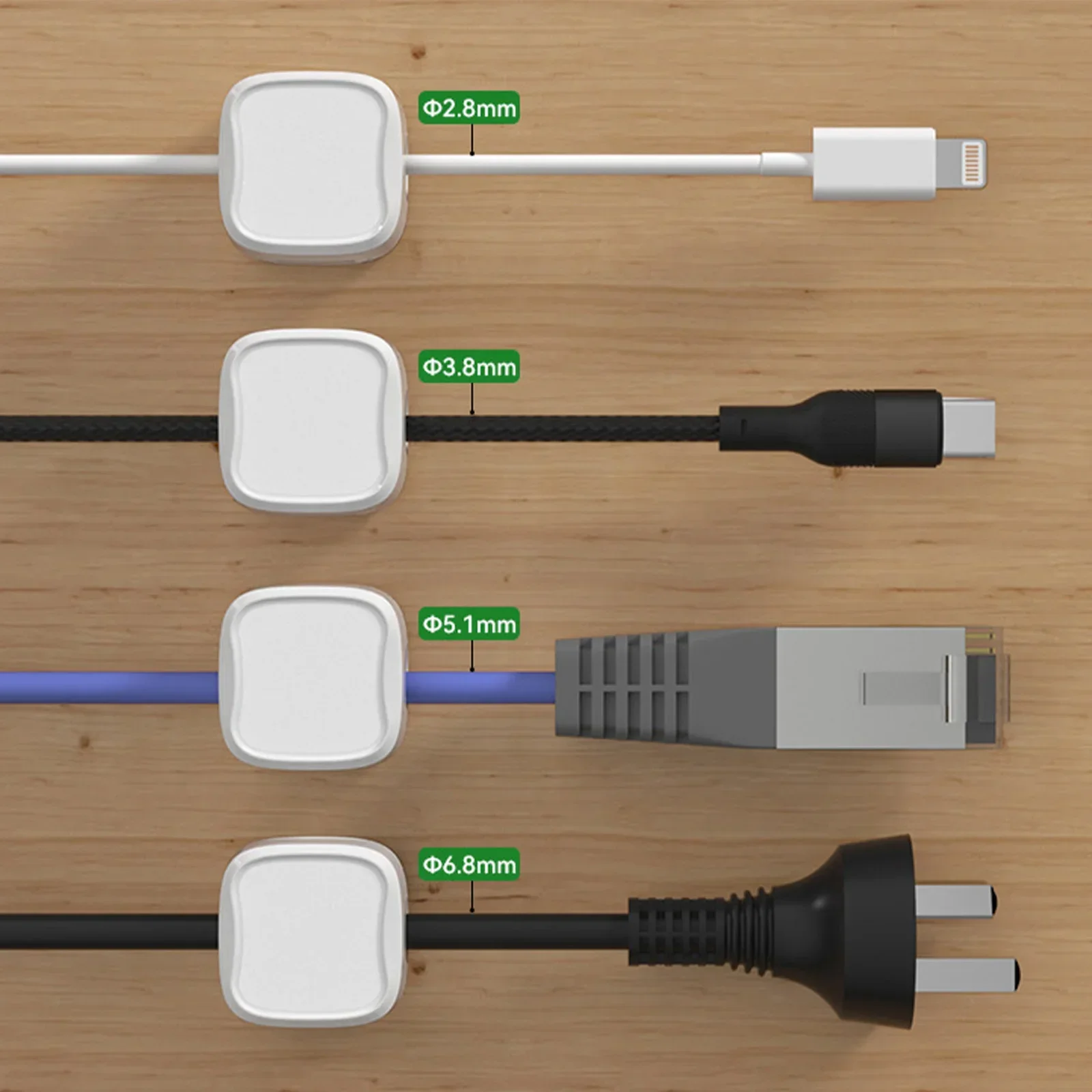 6/12/24PCS Magnetic Cable Orga - Wall Anchor Plastic 评论和价格