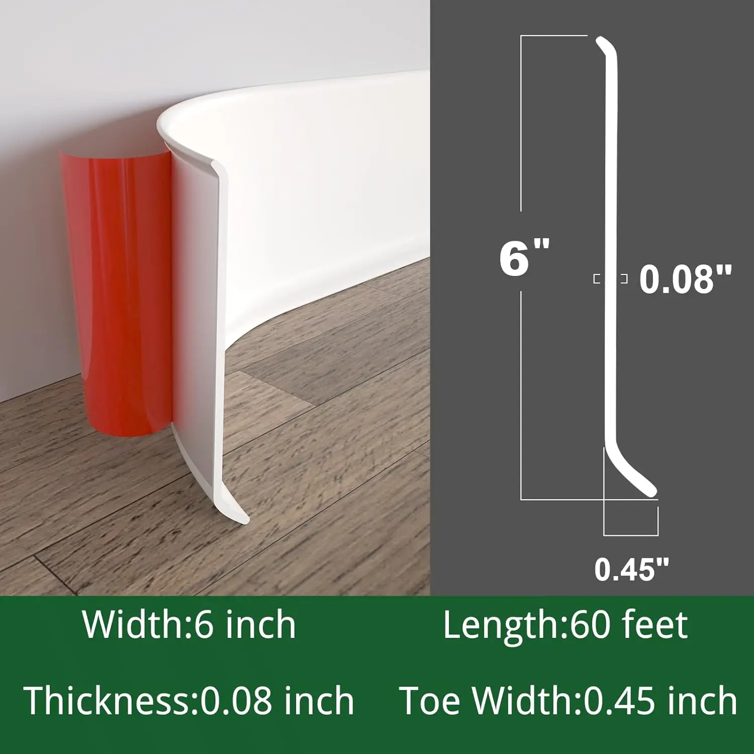 Flexible Baseboard Molding Tri - Baseboard Molding Trim 评论和价格