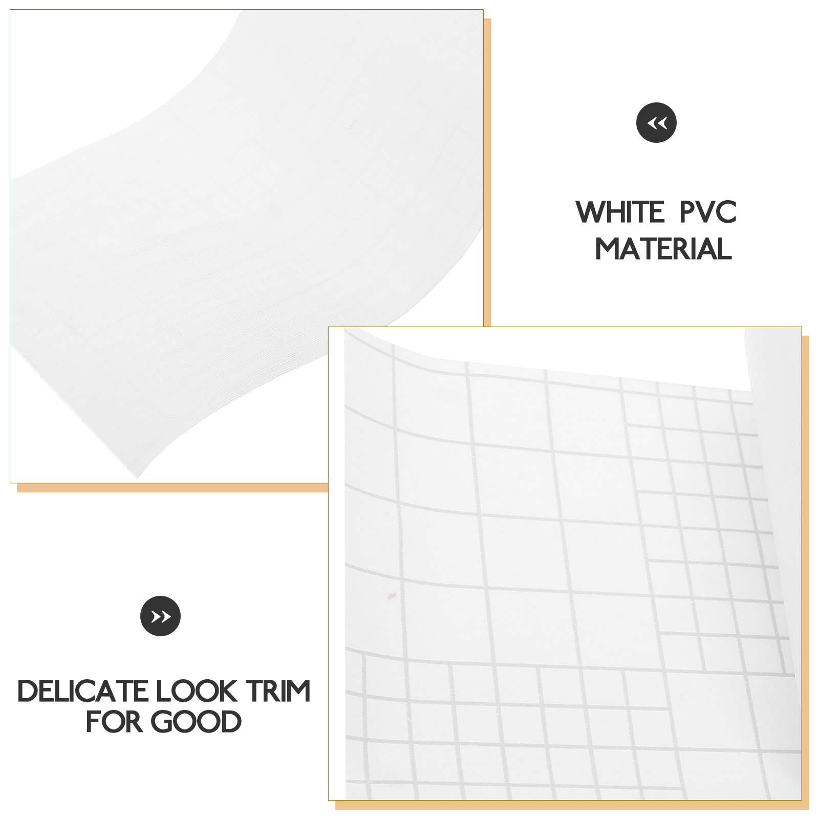 5M PVC Skirting Board Flexible - Baseboard Molding Trim 评论和价格