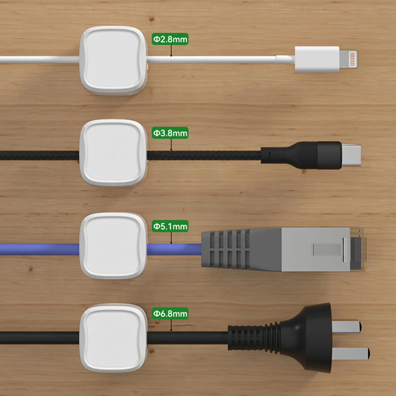 24/6PCS Magnetic Cable Organis - Wall Anchor Plastic 评论和价格
