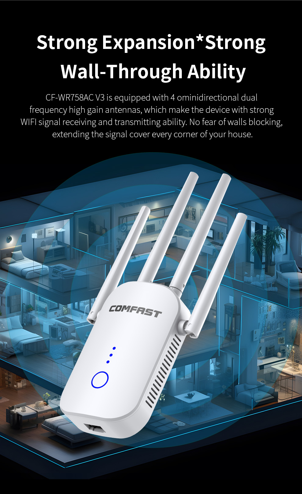 COMFAST AC1200 Dual-Band WiFi  - Home Improvement Network 评论和价格