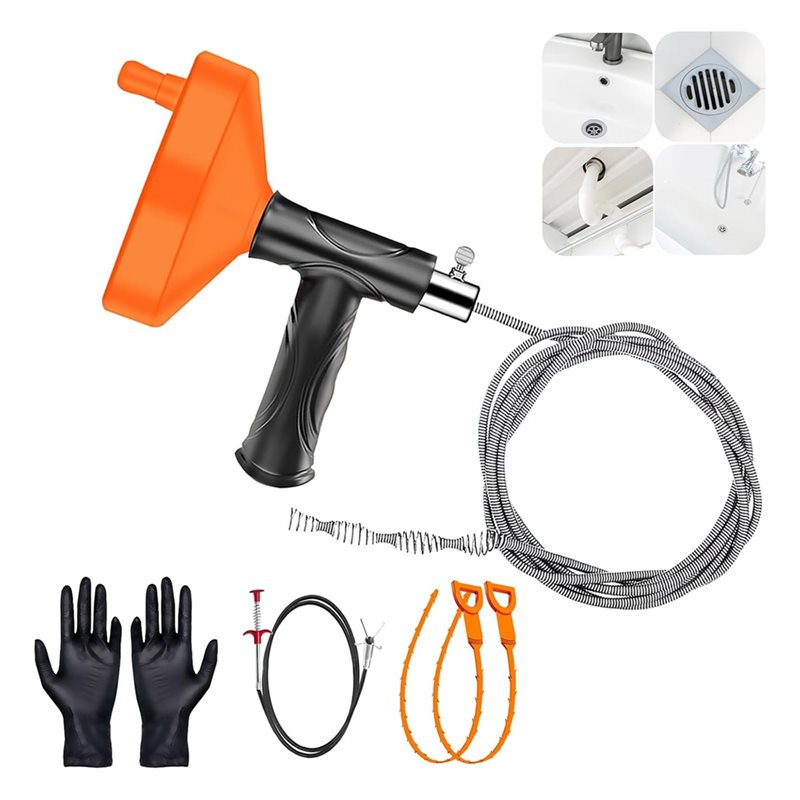 ABGH-Drains Snake Auger 33 Ft  - Plumbing Snake Drain 评论和价格