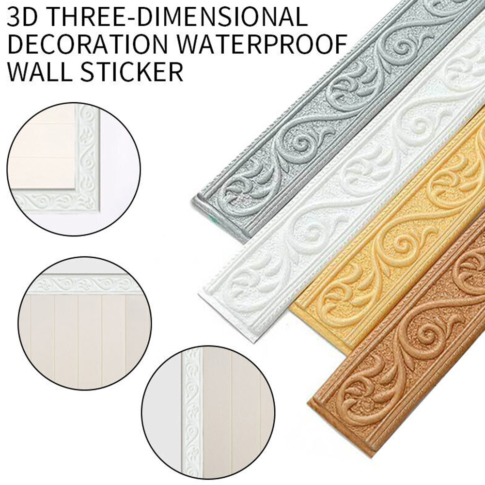 3D Wall Trim Line Skirting Bor - Baseboard Molding Trim 评论和价格