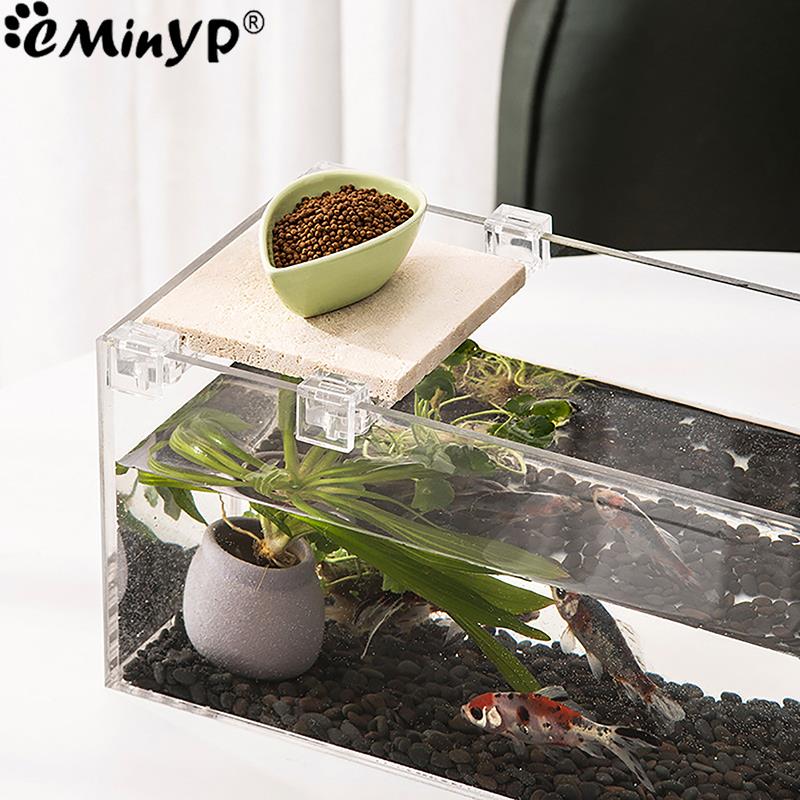 4Pcs Fish Tank Acrylic Clips f - Wall Anchor Plastic 评论和价格