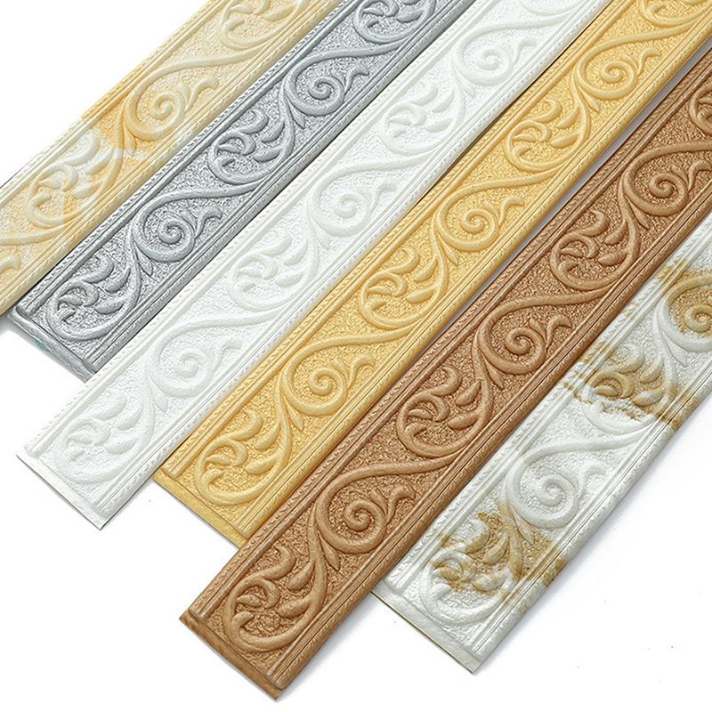 230cm 3D Embossed Foam Wall De - Baseboard Molding Trim 评论和价格