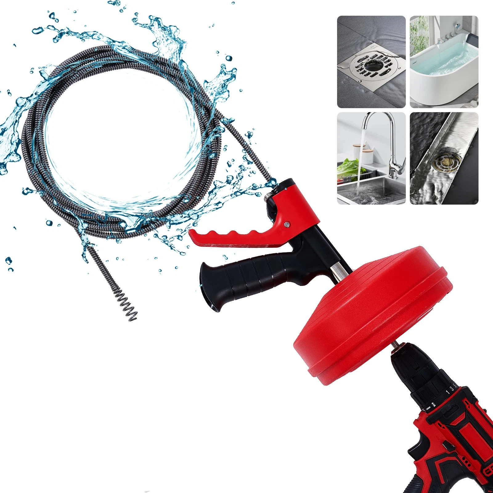 Professional Drain Snake Auger - Plumbing Snake Drain 评论和价格
