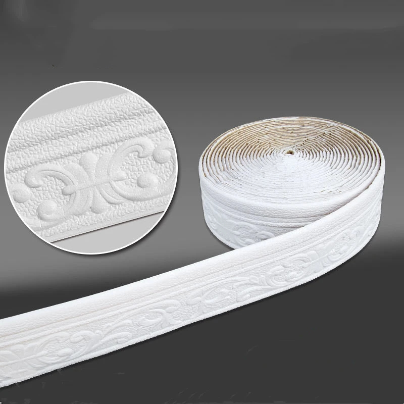 10M/Roll 3D Wall Trim Line  Se - Baseboard Molding Trim 评论和价格