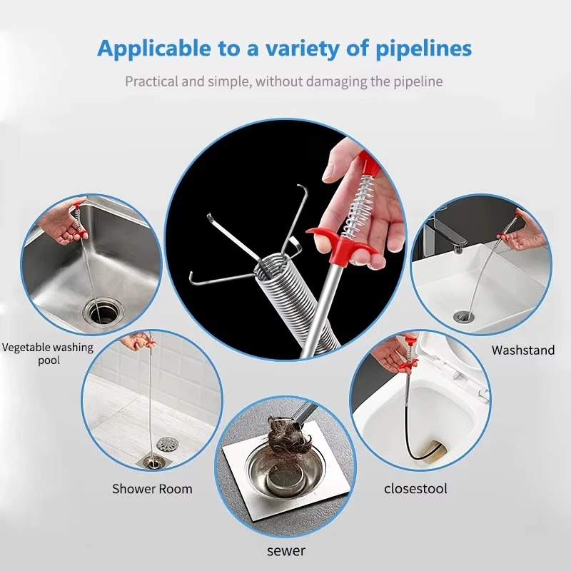 Flexible Spring Snake Drain Pi - Plumbing Snake Drain 评论和价格
