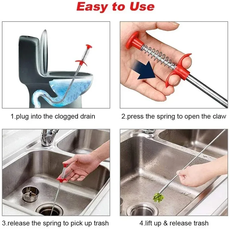 Flexible Spring Snake Drain Pi - Plumbing Snake Drain 评论和价格