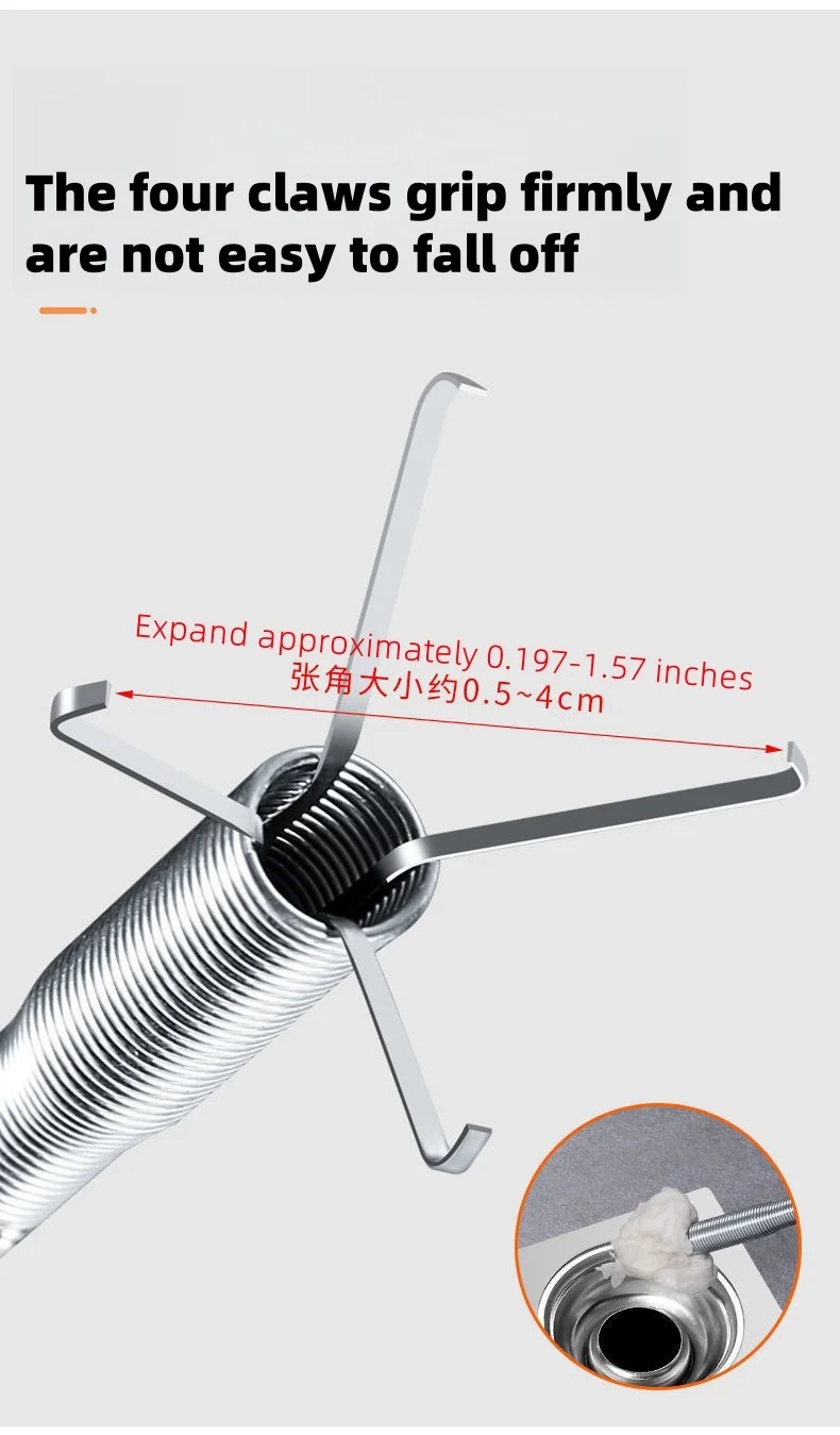 Flexible Spring Snake Drain Pi - Plumbing Snake Drain 评论和价格